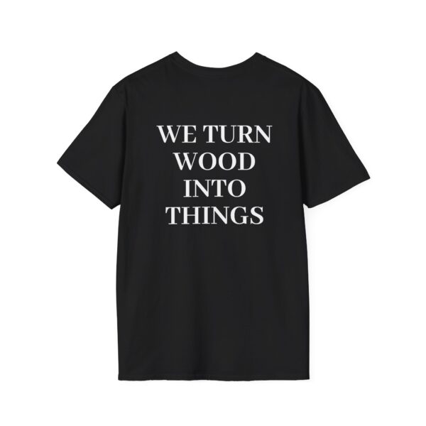 Unisex Softstyle T-Shirt with Tree Logo - Perfect for Woodworking Enthusiasts - Image 2