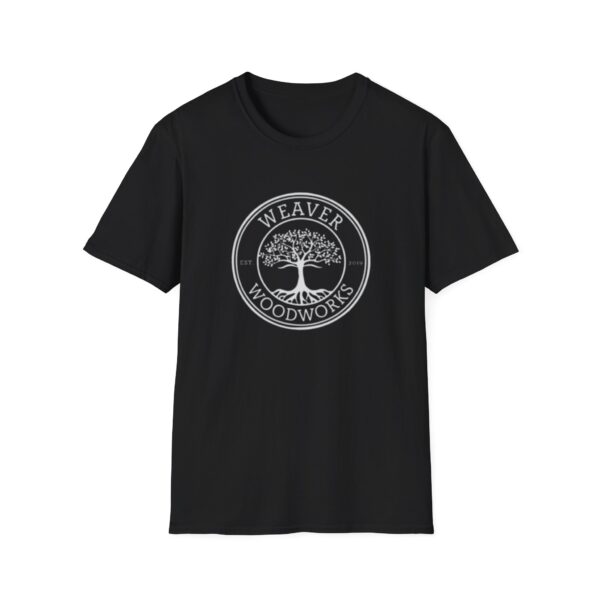 Unisex Softstyle T-Shirt with Tree Logo - Perfect for Woodworking Enthusiasts