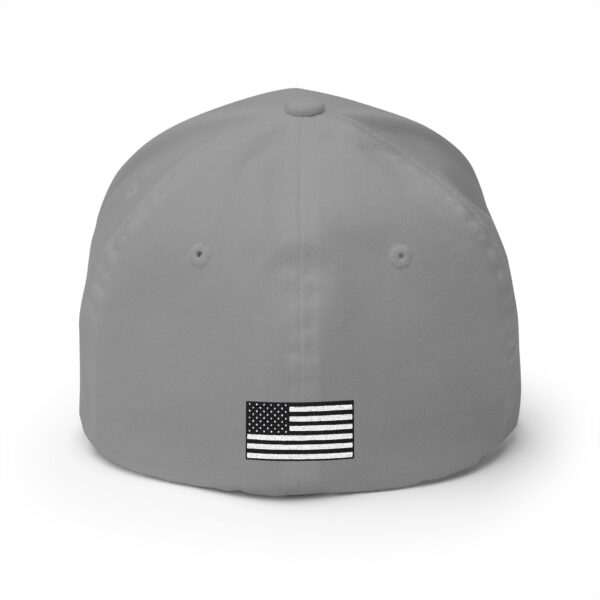 Embroidered Closed-Back Cap - Weaver Woodworks with Flag Patch - Image 2