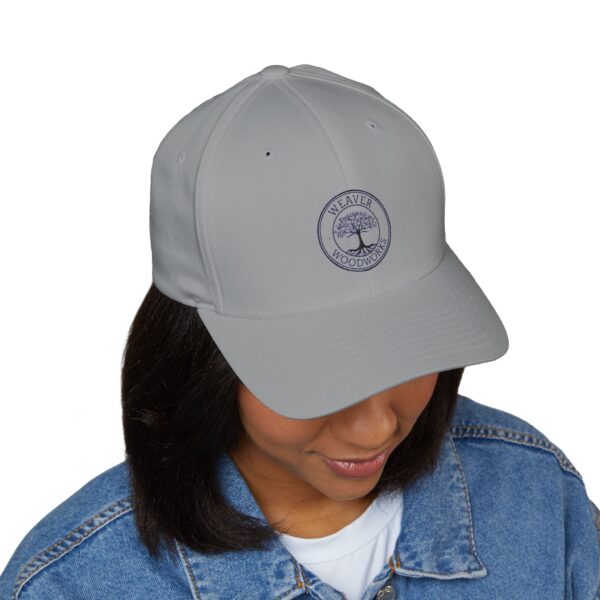 Embroidered Closed-Back Cap - Weaver Woodworks with Flag Patch - Image 3