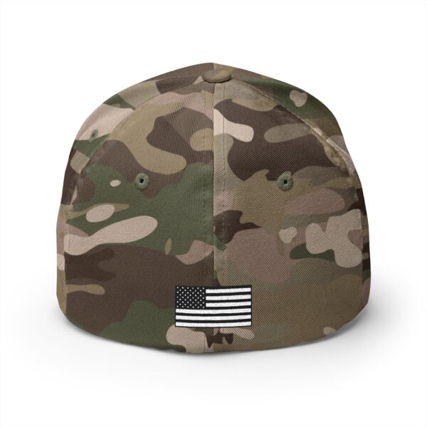 Embroidered Closed-Back Cap - Weaver Woodworks with Flag Patch - Image 14