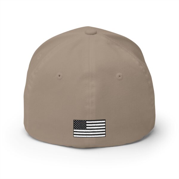 Embroidered Closed-Back Cap - Weaver Woodworks with Flag Patch - Image 6