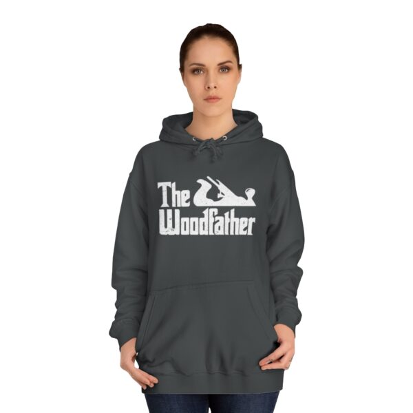 Unisex Woodworking Hoodie - The Woodfather Design - Image 8