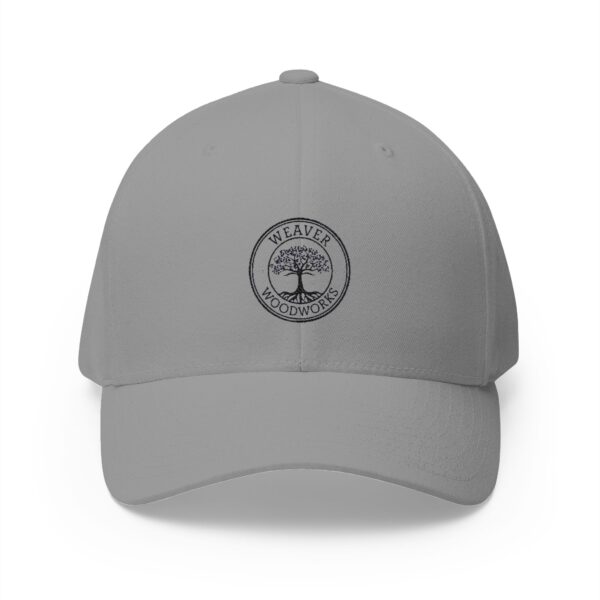 Embroidered Closed-Back Cap - Weaver Woodworks with Flag Patch