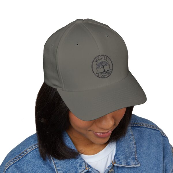Embroidered Closed-Back Cap - Weaver Woodworks with Flag Patch - Image 11