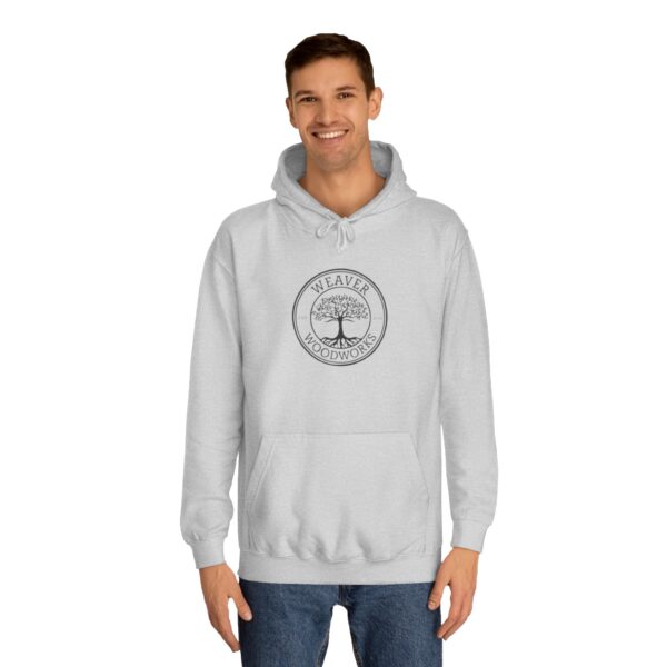 Inspirational Unisex College Hoodie - Weaver Woodworks Design - Image 3